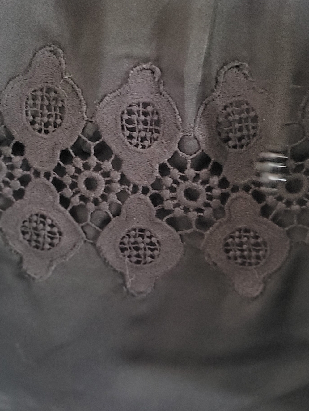 Chico's Black Embroidered BoHo Blouse - Picture 5 of 10